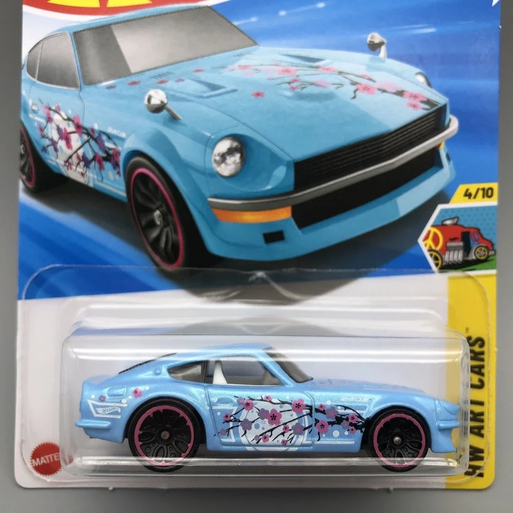 Hot Wheels HW Art Cars Datsun 240Z 62/250 4/10 Blue Diecast 1/64 Cherry Blossoms